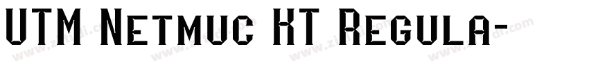 UTM Netmuc KT Regula字体转换